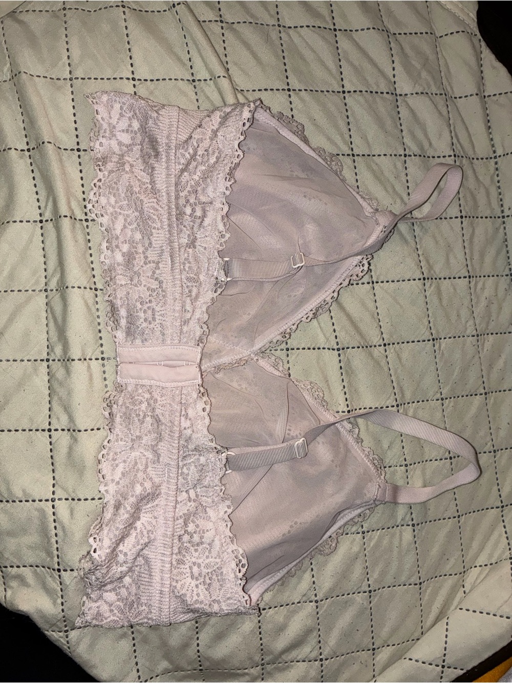 aerie Pale Pink Lace Bralette - Picture 2 of 3